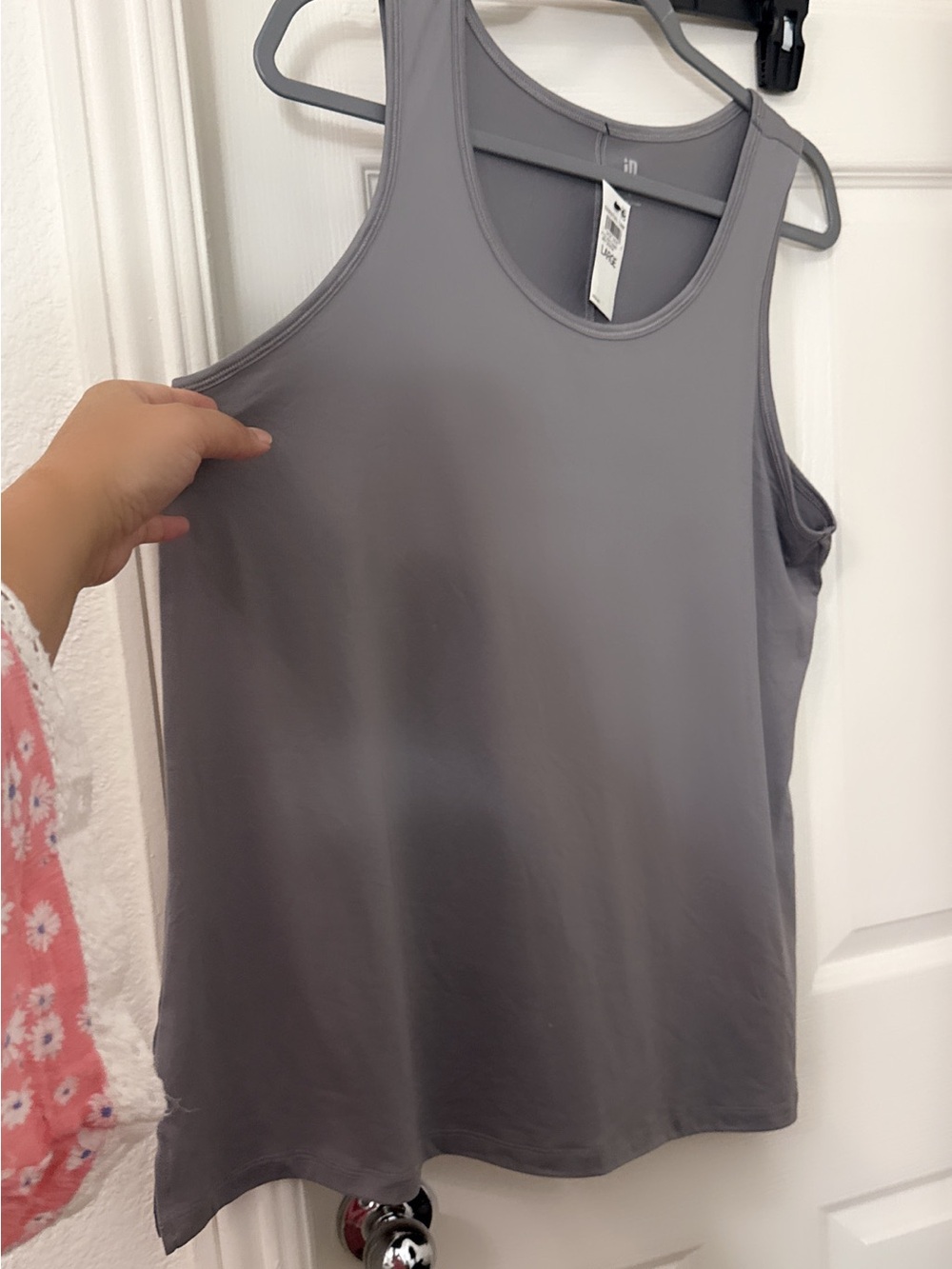 & Other Stories Gray Scoop Neck Tank